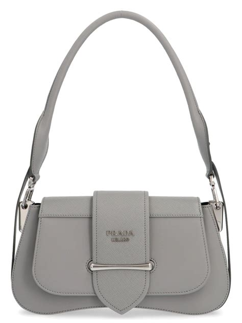 prada grey purse|prada laptop bag grey leather.